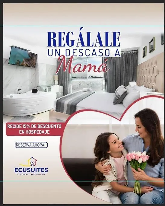 Ecusuites Ejecutiva Mini View Rio Guayas Aeropuerto Guayaquil Apartamento